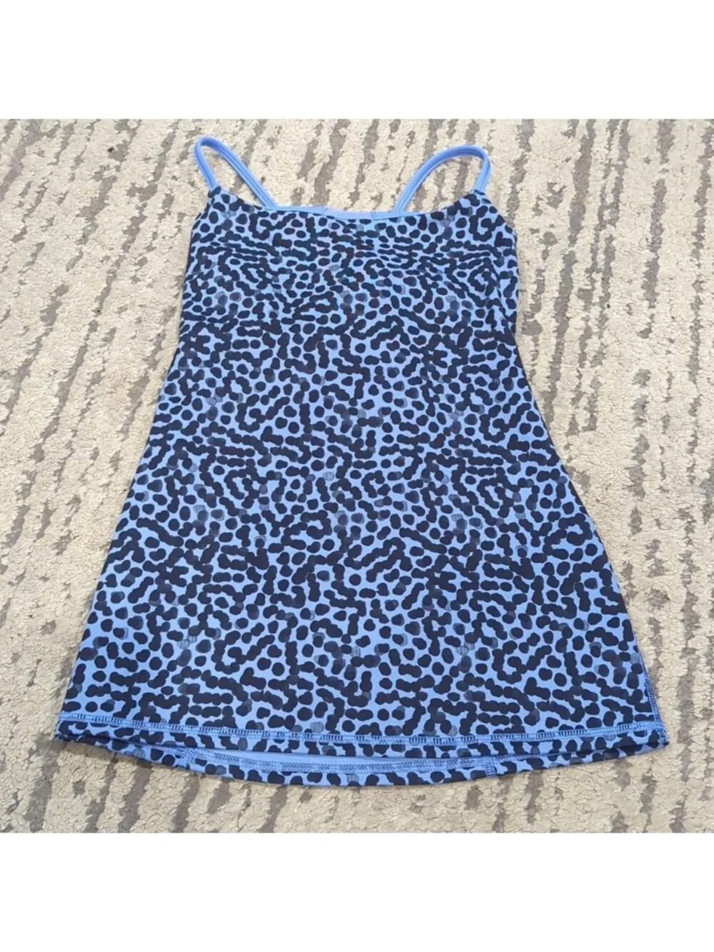 Lululemon Dancing Warrior Tank Ace Spot Lullaby Black / Lullaby